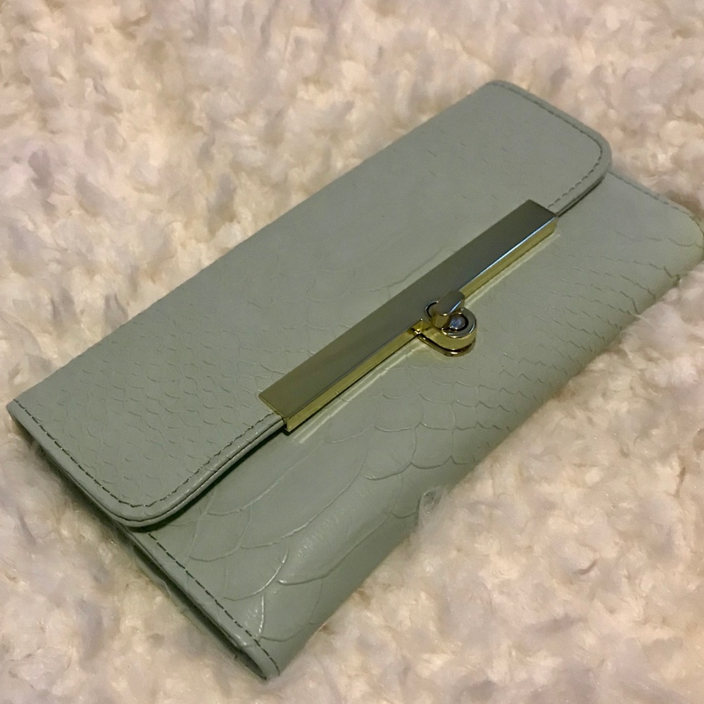 Teal wallet/clutch